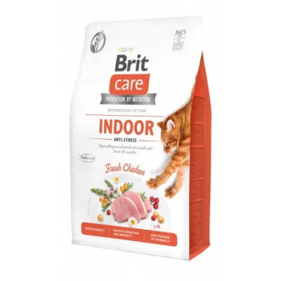 Brit Care Cat GF Indoor Anti-stress, (антистрес) сухий корм для котів