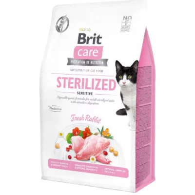 Brit Care Cat GF Sterilized Sensitive (чутливе травленя д/стерилизованих) свіжий кролик