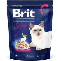 Brit Premium Cat Sterilized корм для дорослих котів з куркою