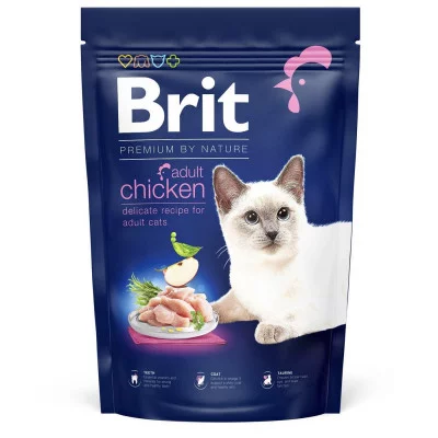 Brit Premium Cat Sterilized корм для дорослих котів з куркою