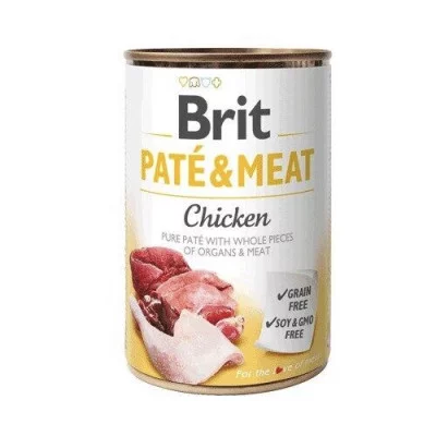Brit Paté and Meat Dog k 400 g  вологий корм для собак