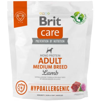 Brit Care Adult Medium Breed Lamb Гіпоалергенний для собак вагою від 10 до 25 кг