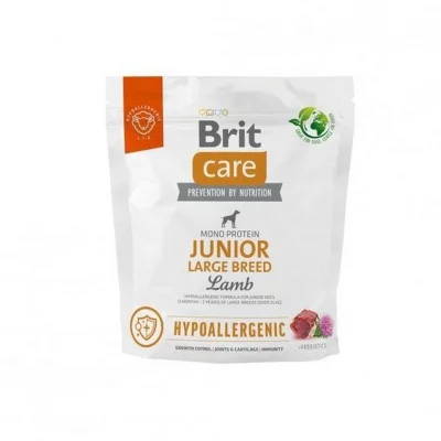 Brit Care Junior Large Breed Гіпоалергенний корм для цуценят та молодих собак великих порід, з ягням