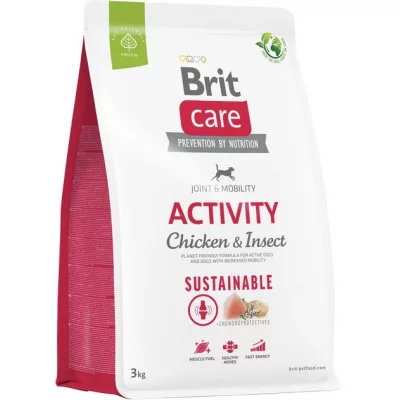 Brit Care Dog Sustainable Activity корм сухий для собак з підвищеною активністю з куркою та комахами
