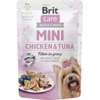 Brit Care Mini Dog pouch 85g Вологий корм для собак, філе у ..