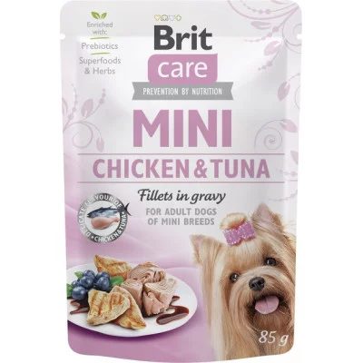 Brit Care Mini Dog pouch 85g Вологий корм для собак, філе у соусі
