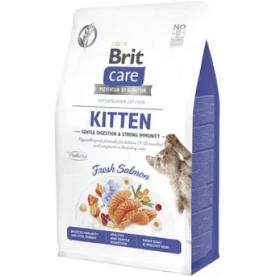 Brit Care Cat Grain Free Kitten Gentle Digestion Strong Immunity для міцного мунітету з лососем