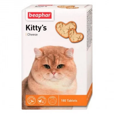 Beaphar Kitty's Cheese Вітамінізовані ласощі для кішок з сиром