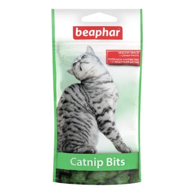 Beaphar Catnip Bits Ласощі для котів і кошенят з котячої м'ятою