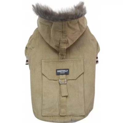 Doggy Dolly Куртка вельвет бежевая