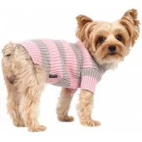 Doggy Dolly Светр в смужку рожевий