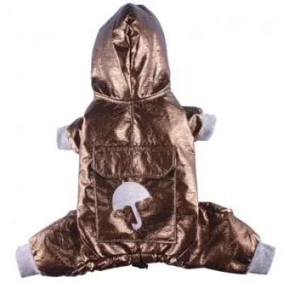 Doggy Dolly Light raincoat 4 legs brown Дощовик на 4 лапи, коричневий