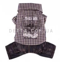 Doggy Dolly Комбінезон джинс з теніскою синій