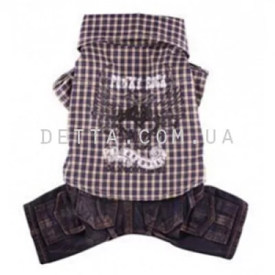 Doggy Dolly Комбінезон джинс з теніскою синій