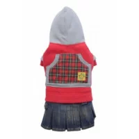 Doggy Dolly Худі червоне з блакитною спідницею