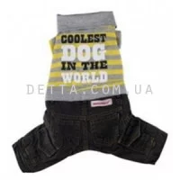 Doggy Dolly Комбінезон Yellow Coolest dog in the world