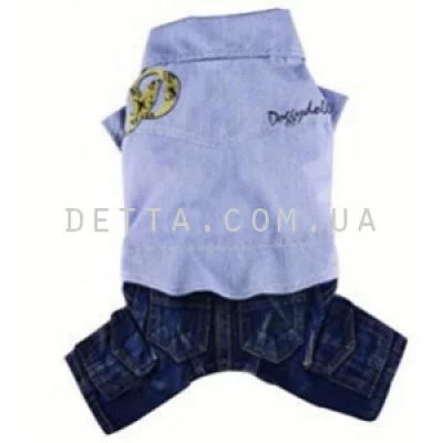 Doggy Dolly Сорочка з джинсами DD блакитний