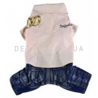 Doggy Dolly Сорочка з джинсами DD бежевий