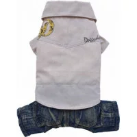 Doggy Dolly Сорочка з джинсами DD бежевий