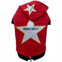 Doggy Dolly Star hoodie red Толстовка з капюшоном, червона