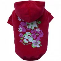 Doggy Dolly Flower red hoodie Толстовка для собак, червона