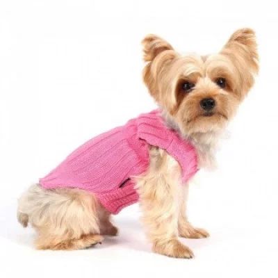 Doggy Dolly Pink sweater Светр для собак без рукавів, рожевий