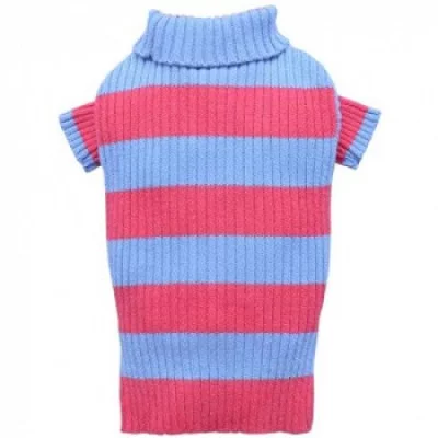 Doggy Dolly Dark pink strip sweater Светр для собак, рожевий в смужку