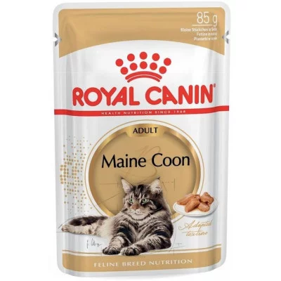 Royal Canin MAINECOON ADULT 85г Повнораціонний вологий корм для кішок породи мейн кун старше 1 року