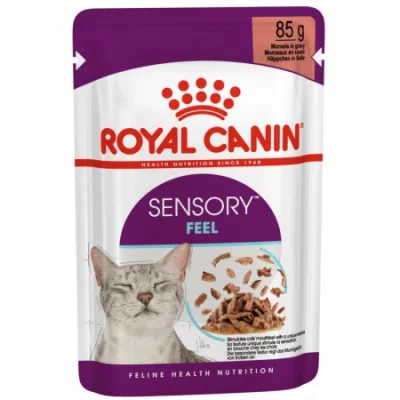 Royal Canin SENSORY FEEL GRAVY- консерви для вибагливих котів у соусі, стимуляція відчуття