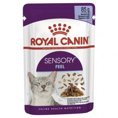 Royal Canin SENSORY FEEL JELLY   консерви для вибагливих котів у желе, стимуляція відчуттям